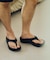W- FLIP FLOP/リカバリーサンダル 厚底 トングタイプ