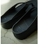 W- FLIP FLOP/リカバリーサンダル 厚底 トングタイプ