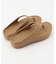 W- FLIP FLOP/リカバリーサンダル 厚底 トングタイプ