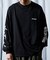 限定展開 WILD THINGS×FREAK'S STORE/ワイルドシングス 別注 ビッグシルエット 袖プリント ロングスリーブTシャツ/ロンT