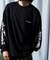 限定展開 WILD THINGS×FREAK'S STORE/ワイルドシングス 別注 ビッグシルエット 袖プリント ロングスリーブTシャツ/ロンT