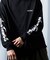 限定展開 WILD THINGS×FREAK'S STORE/ワイルドシングス 別注 ビッグシルエット 袖プリント ロングスリーブTシャツ/ロンT