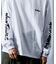 限定展開 WILD THINGS×FREAK'S STORE/ワイルドシングス 別注 ビッグシルエット 袖プリント ロングスリーブTシャツ/ロンT