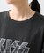KISS ブラックロゴ フリル ロンT / ロックＴシャツ / バンドＴシャツ