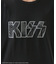 KISS ブラックロゴ フリル ロンT / ロックＴシャツ / バンドＴシャツ