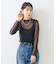 ドット チュール 長袖トップス
