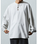 限定展開 9オンス Heavyweight ビッグシルエット ヘンリーネック ロングスリーブTシャツ/ヘビーウェイト/ロンTEE