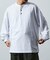 限定展開 9オンス Heavyweight ビッグシルエット ヘンリーネック ロングスリーブTシャツ/ヘビーウェイト/ロンTEE