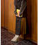別注 Combination Fashion Maxi Kilt/コンビネーション ファッション マキシ キルト/チェック ロングスカート