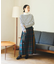 別注 Combination Fashion Maxi Kilt/コンビネーション ファッション マキシ キルト/チェック ロングスカート