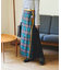 別注 Combination Fashion Maxi Kilt/コンビネーション ファッション マキシ キルト/チェック ロングスカート