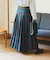 別注 Combination Fashion Maxi Kilt/コンビネーション ファッション マキシ キルト/チェック ロングスカート