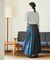 別注 Combination Fashion Maxi Kilt/コンビネーション ファッション マキシ キルト/チェック ロングスカート