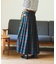 別注 Combination Fashion Maxi Kilt/コンビネーション ファッション マキシ キルト/チェック ロングスカート