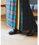 別注 Combination Fashion Maxi Kilt/コンビネーション ファッション マキシ キルト/チェック ロングスカート