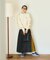 別注 Combination Fashion Maxi Kilt/コンビネーション ファッション マキシ キルト/チェック ロングスカート