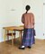 別注 Combination Fashion Maxi Kilt/コンビネーション ファッション マキシ キルト/チェック ロングスカート