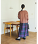別注 Combination Fashion Maxi Kilt/コンビネーション ファッション マキシ キルト/チェック ロングスカート