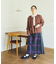 別注 Combination Fashion Maxi Kilt/コンビネーション ファッション マキシ キルト/チェック ロングスカート
