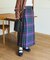 別注 Combination Fashion Maxi Kilt/コンビネーション ファッション マキシ キルト/チェック ロングスカート