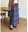 別注 Combination Fashion Maxi Kilt/コンビネーション ファッション マキシ キルト/チェック ロングスカート