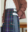別注 Combination Fashion Maxi Kilt/コンビネーション ファッション マキシ キルト/チェック ロングスカート