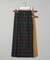 別注 Combination Fashion Maxi Kilt/コンビネーション ファッション マキシ キルト/チェック ロングスカート