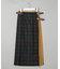 別注 Combination Fashion Maxi Kilt/コンビネーション ファッション マキシ キルト/チェック ロングスカート