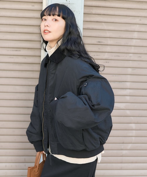 コットン フライトジャケット/中綿ブルゾン｜フリークスストアの