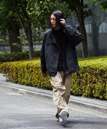 限定展開 ビッグシルエット ライナーセット ショートモッズコート 