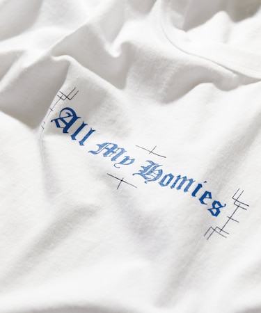 All My Homies + CAHLUMN Reversible Tee/オールマイ ホーミーズ 