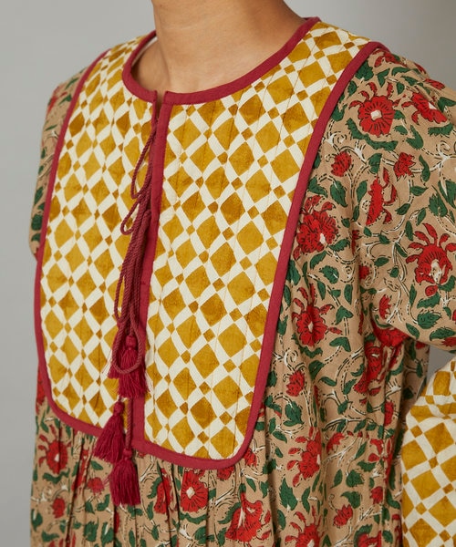 インド胸キルトプリントワンピース｜フリークスストアの通販｜&mall