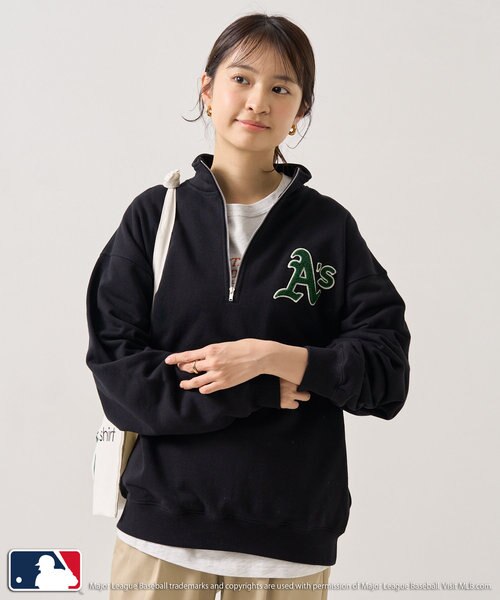 MLB × FREAK’S STORE 裏毛ハーフジップスウェット MLB 裏毛 ハーフジップ スウェット｜フリークスストアの通販