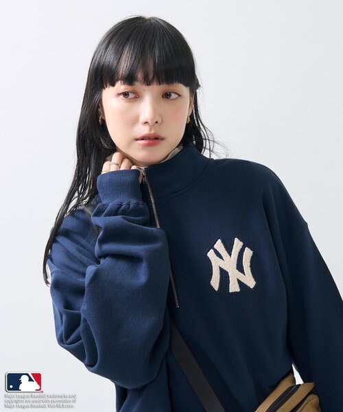 MLB × FREAK’S STORE 裏毛ハーフジップスウェット MLB 裏毛 ハーフジップ スウェット｜フリークスストアの通販