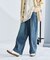 ストレートワイドシルエットデニムパンツ/ルーズフィット
