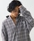 オーバーサイズ チェックシャツ