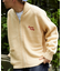 限定展開 ビッグシルエット ジップアップ カウチンニット/セーター