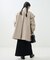 ウーリー ケープ スリーブ ショートコート