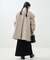 ウーリー ケープ スリーブ ショートコート