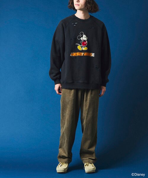 DISNEY/ディズニー ミッキーマウス ビックシルエット フロッキー