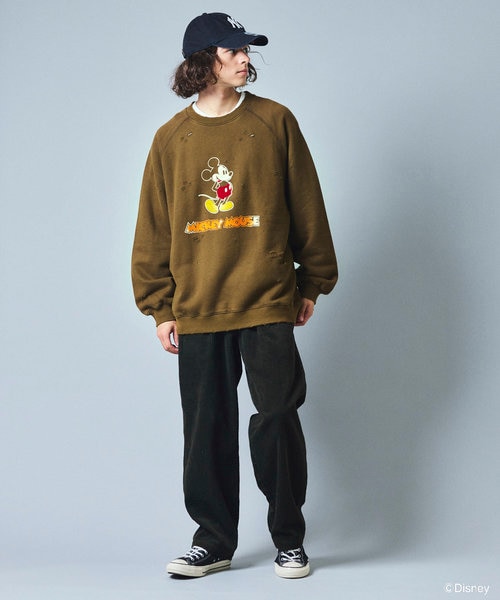DISNEY/ディズニー ミッキーマウス ビックシルエット フロッキー