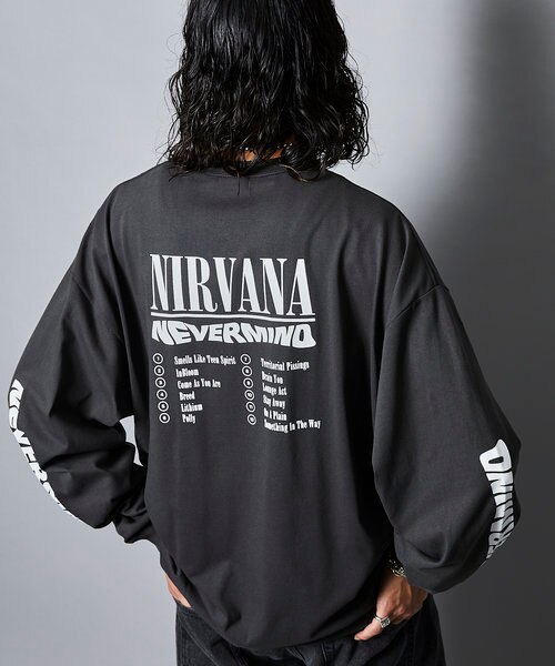 限定展開 NIRVANA/ニルヴァーナ 別注 ビッグシルエット バックプリント ロングスリーブTシャツ/NEVER  MIND/ロンTEE｜フリークスストアの通販｜&mall（アンドモール）三井ショッピングパーク公式通販