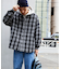 限定展開 ビッグシルエット ヘビーウェイト ネルチェックシャツ