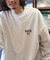 限定展開 Face Records×FREAK'S STORE/フェイスレコード 別注 ビッグシルエット バックプリント クルーネックスウェット