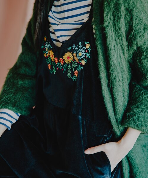 インドベロア刺繍サロペット｜フリークスストアの通販｜&mall（アンド