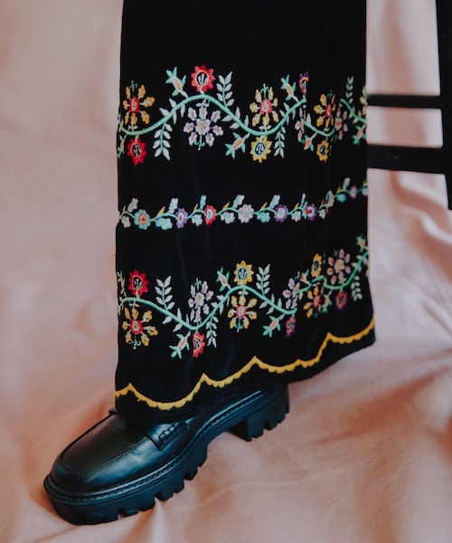 インドベロア刺繍サロペット｜フリークスストアの通販｜&mall（アンド