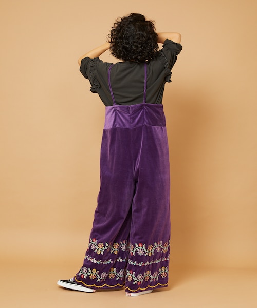 インドベロア刺繍サロペット｜フリークスストアの通販｜&mall（アンド