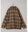 モヘアニット チェックシャツブルゾン