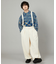 限定展開 ゆうたろう×FREAK'S STORE ワイドシルエット サスペンダー付き オーバーパンツ