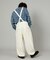 限定展開 ゆうたろう×FREAK'S STORE ワイドシルエット サスペンダー付き オーバーパンツ